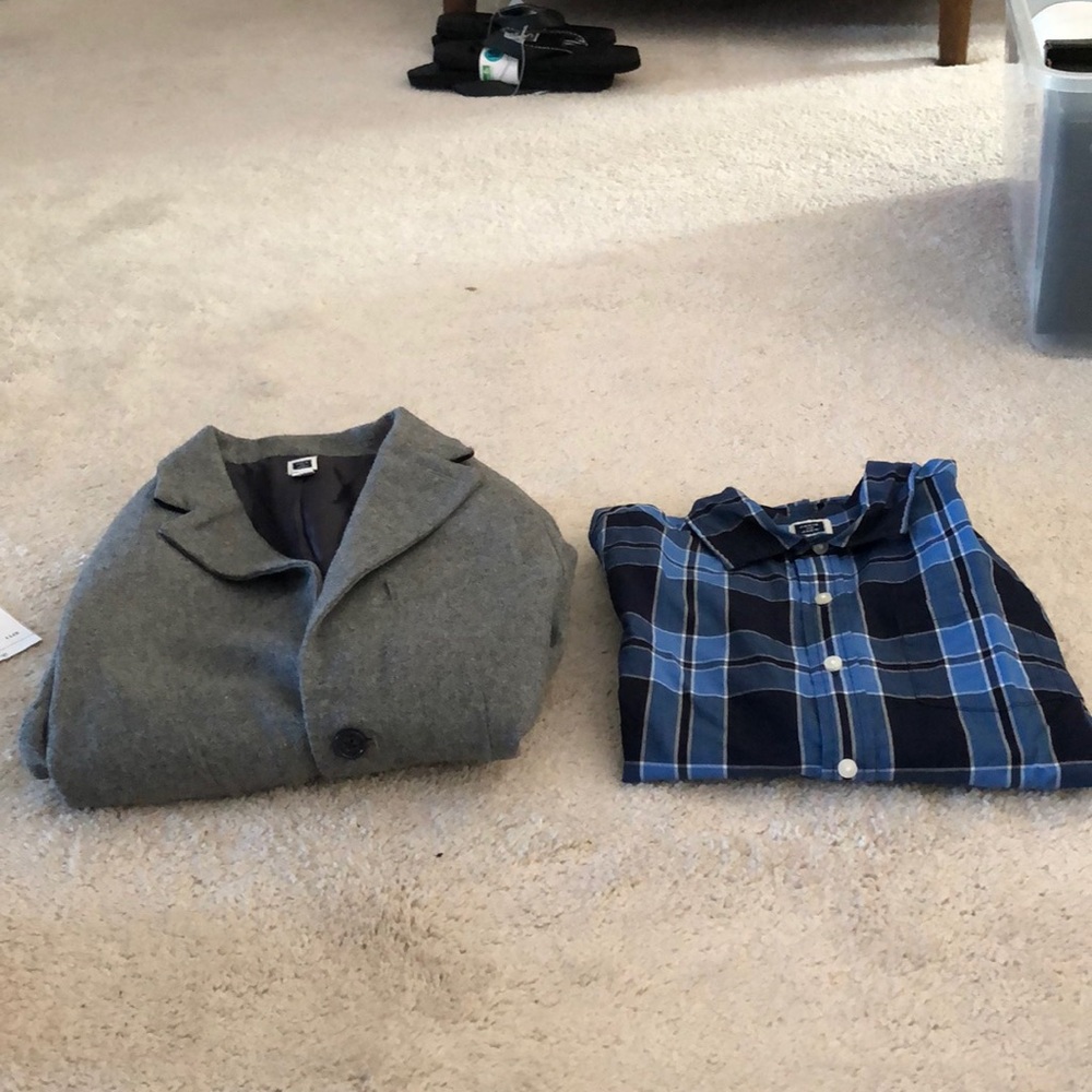 Coat and shirt
